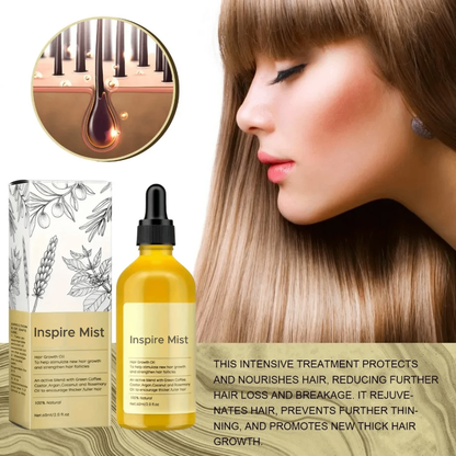 InspireMist™ Organic Natural Hair Restoration and Growth Oil