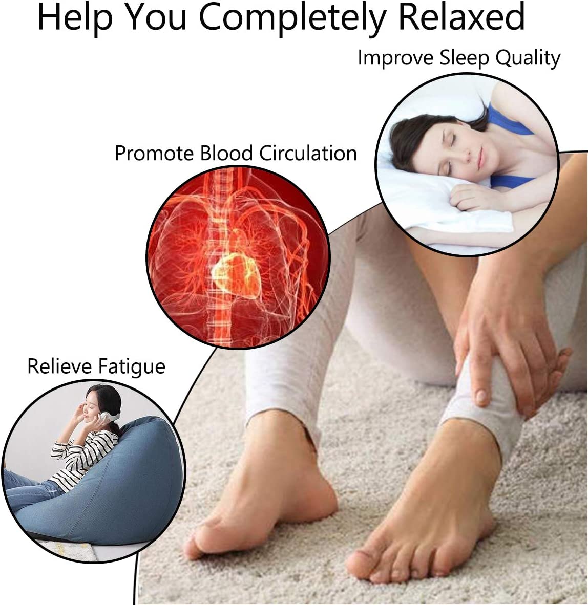 Portable Foot Spa Bath Massager with Motorized Rollers for Foot Stress Relief