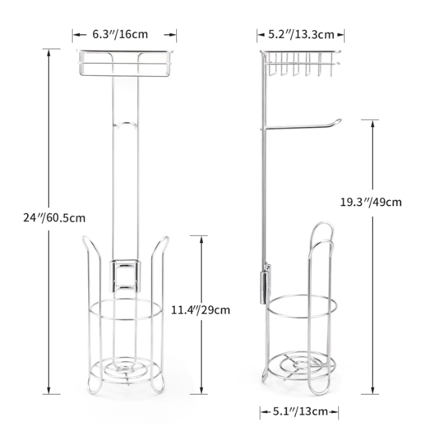 Free Standing Toilet Paper Roll Holder - Westfield Retailers