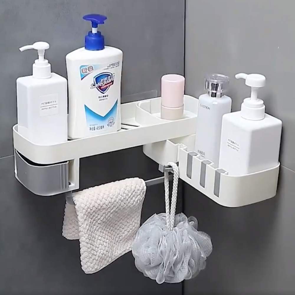 Shower Corner Shelf Suction Cup Shampoo Holder - Westfield Retailers