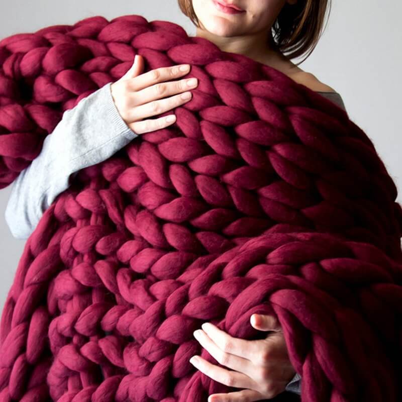 Handmade Chunky Knit Blanket - Westfield Retailers