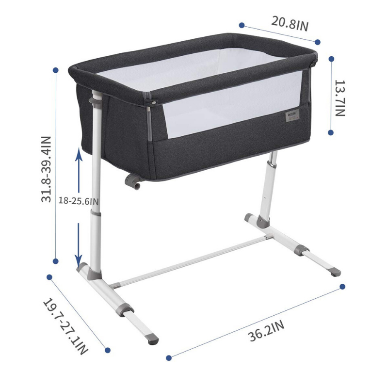 Modern Baby Side Sleeper Bedside Bassinet Crib - Westfield Retailers