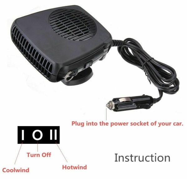 Windshield Defroster Heating Fan - Car Dryer 2 In 1 Mini Electric Windshield Defroster and Demister 12V - Westfield Retailers