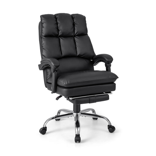 ComfyChair - Ergonomic Adjustable Swivel Office Chair with Retractable Footrest