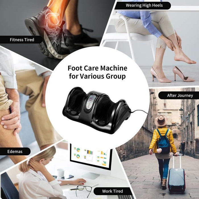 Electric Shiatsu Foot Massager with High Intensity Rollers, Massage Machine for Feet