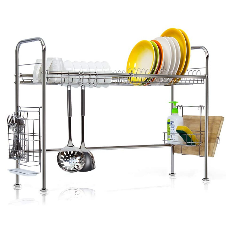 Premium Stainless Steel Over The Sink Dish Drying Rack - Westfield Retailers