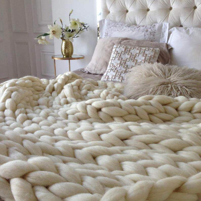 Handmade Chunky Knit Blanket - Westfield Retailers