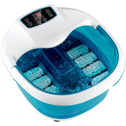 Foot Spa Bath Massager with Heat and Bubbles Electric Shiastu Massage Rollers Foot Tub Soaking for Fatigue Release