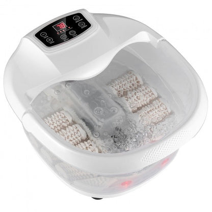 Foot Spa Bath Massager with Heat and Bubbles Electric Shiastu Massage Rollers Foot Tub Soaking for Fatigue Release