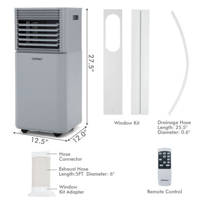 8000 BTU(Ashrae) 3-in-1 Air Cooler with Dehumidifier and Fan Mode