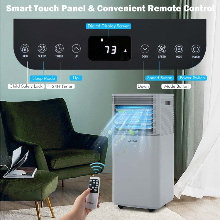 8000 BTU(Ashrae) 3-in-1 Air Cooler with Dehumidifier and Fan Mode