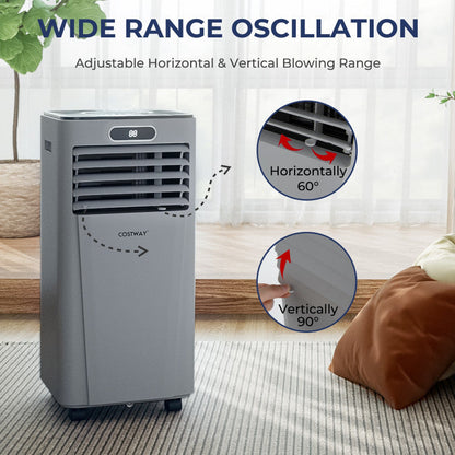 10000 BTU 4-in-1 Portable Air Conditioner with Dehumidifier and Fan Mode