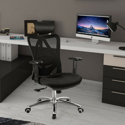 ComfyChair - Silla de oficina con respaldo alto, giratoria, de malla, de altura ajustable 