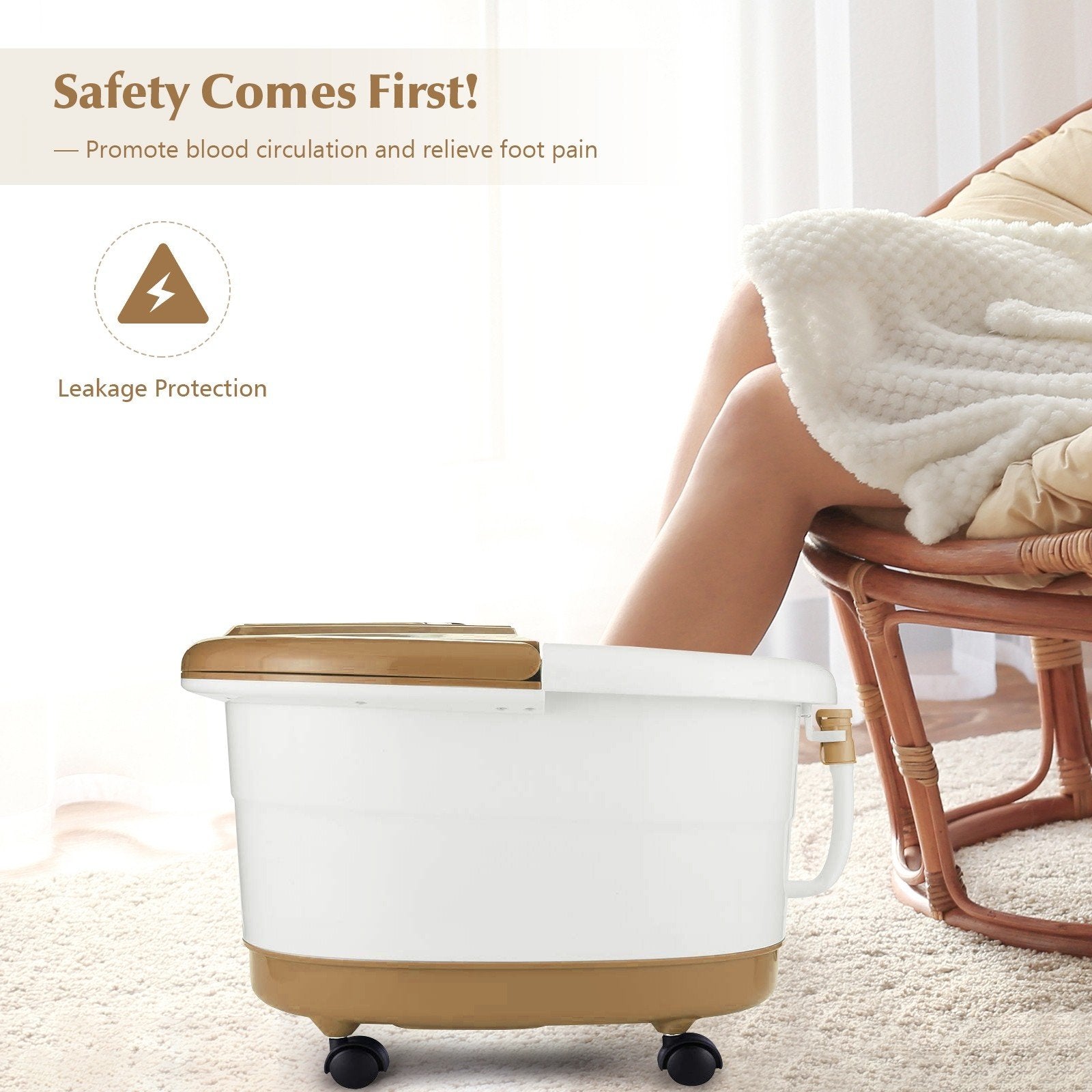 Portable Spa Bath Foot Massager with LED Display - Westfield Retailers