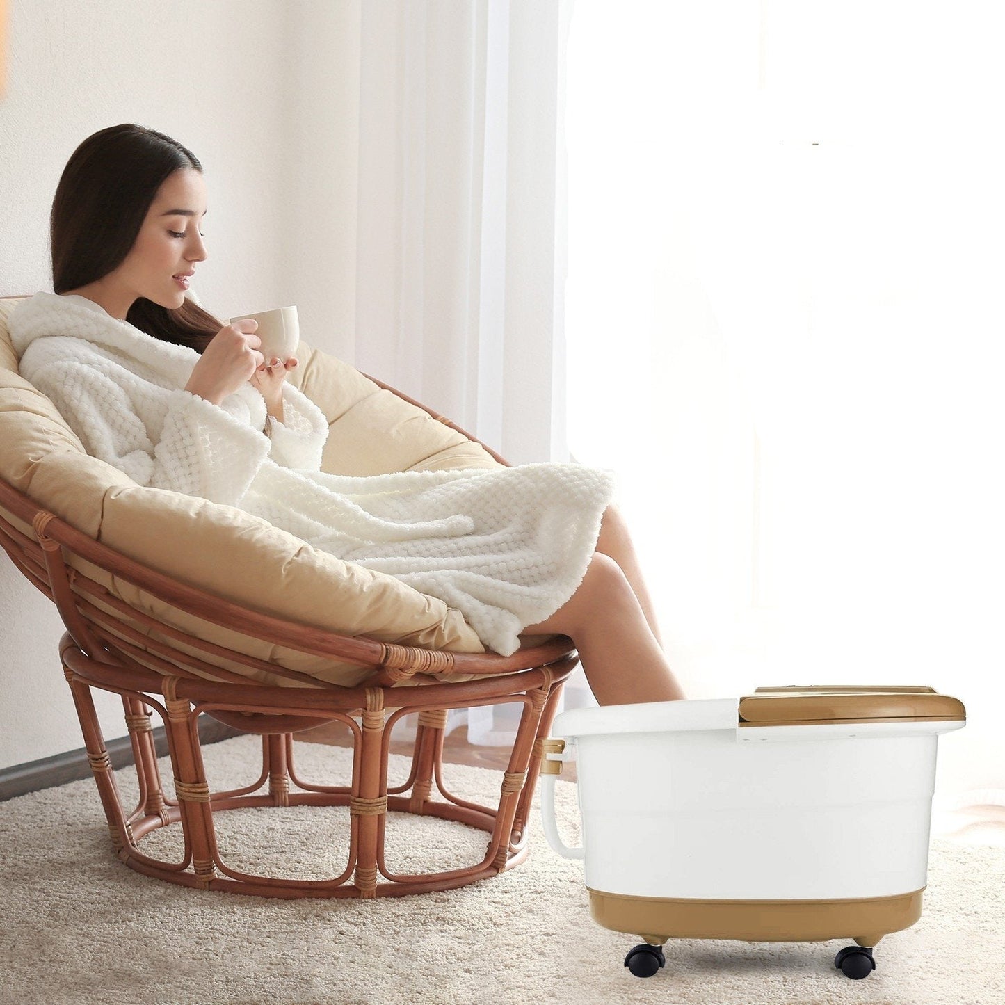 Portable Spa Bath Foot Massager with LED Display - Westfield Retailers