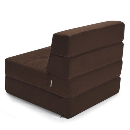 Folding Convertible Sleeper Chair Sofa Bed With Padded Cushion