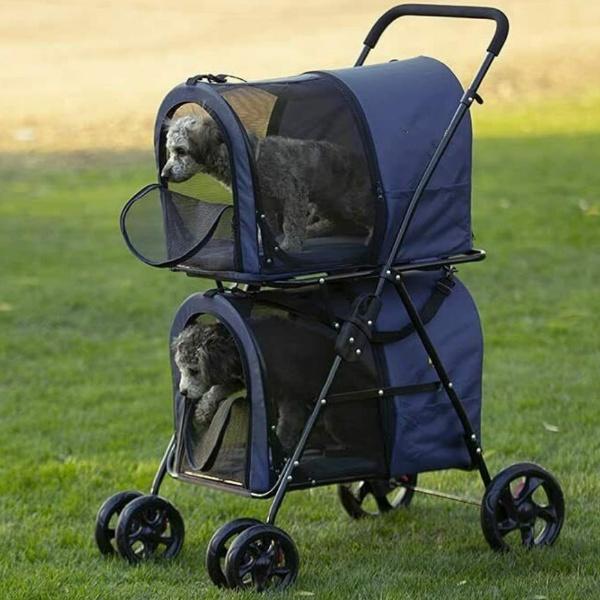 Heavy Duty Double Small Dog Jogging Stroller Carriage - Westfield Retailers