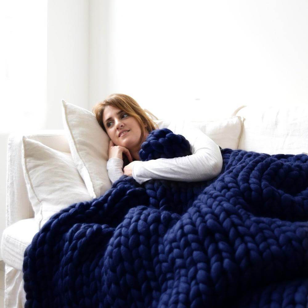 Handmade Chunky Knit Blanket - Westfield Retailers