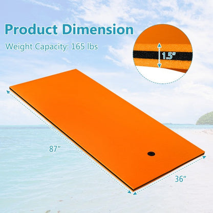 3-Layer Floating Water Mat Tear-Resistant Pad for Water Recreation and Relaxing