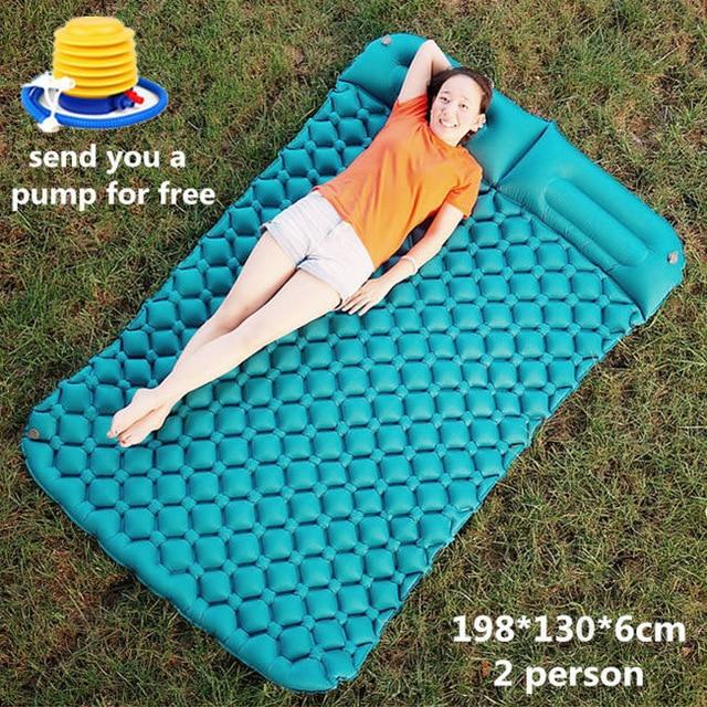 Tent Air Camping Mats Double Inflatable Cushion Soft Outdoor Blanket - Westfield Retailers