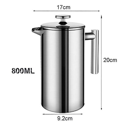 French Press Coffee Maker Stainless Steel - Westfield Retailers