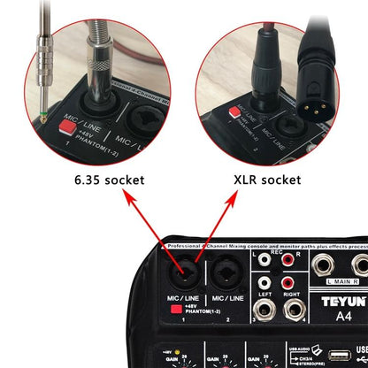 Small Audio Sound Digital Microphone Mixer 48V - Westfield Retailers