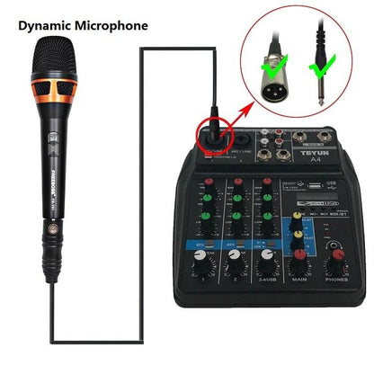 Small Audio Sound Digital Microphone Mixer 48V - Westfield Retailers