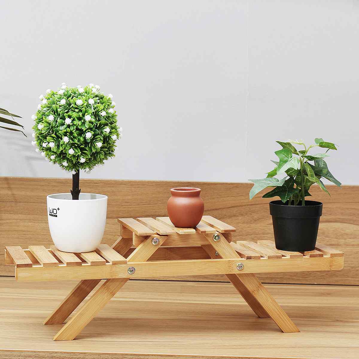 Large Indoor Wooden Multi Tier Plant Holder Shelf Stand - Westfield Retailers