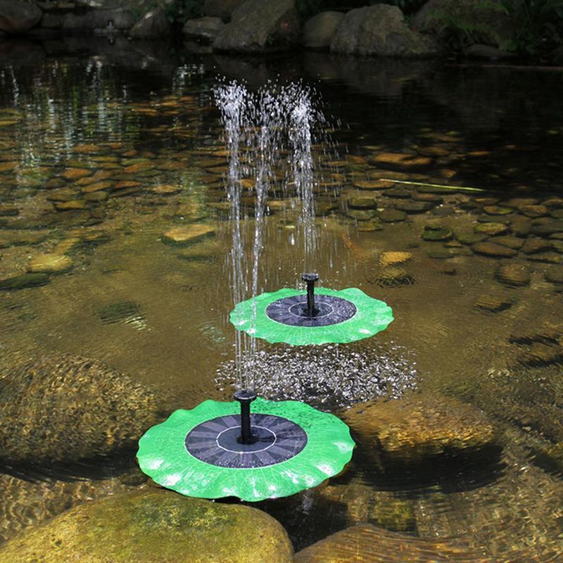 Solar Powered Leaf Shaped Garden Bird Bath Water Fountain Pump - Westfield Retailers