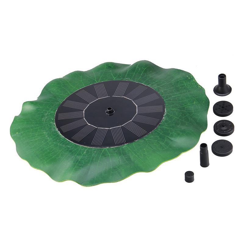 Solar Powered Leaf Shaped Garden Bird Bath Water Fountain Pump - Westfield Retailers