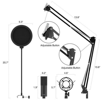 Premium USB Recording Studio Recording Microphone - Westfield Retailers