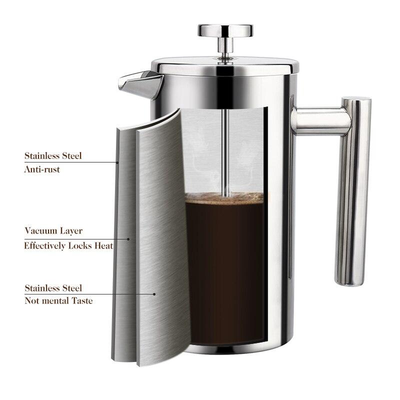 French Press Coffee Maker Stainless Steel - Westfield Retailers