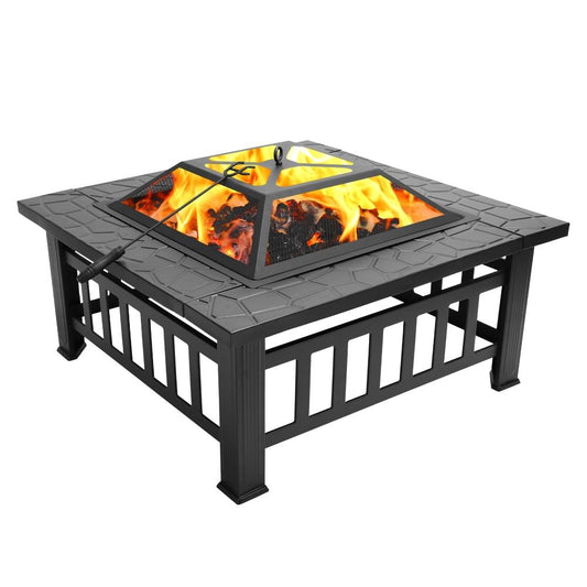 Outdoor Modern Square Patio Fire Pit Table - Westfield Retailers