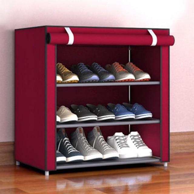 Spacious Shoe Storage Cabinet Organizer Cubby Stackable Rack - Westfield Retailers