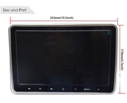 Premium Car Headrest DVD Player Monitor TV System - Westfield Retailers