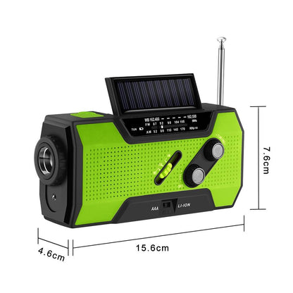 Solar Powered Emergency Hand Crank Survival Radio - Westfield Retailers