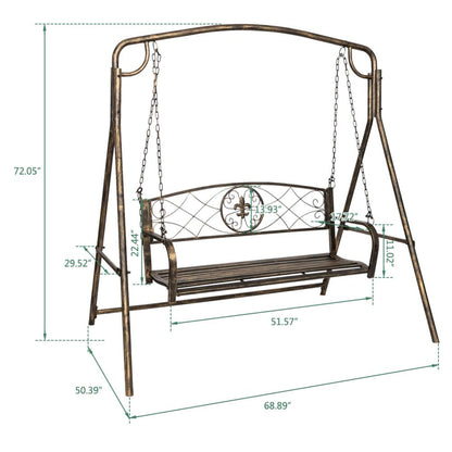 Premium Outdoor Backyard Porch Patio Swing Bench - Westfield Retailers