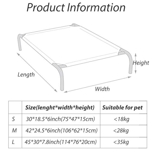 Soft Elevated Dog Cot Bed - Westfield Retailers