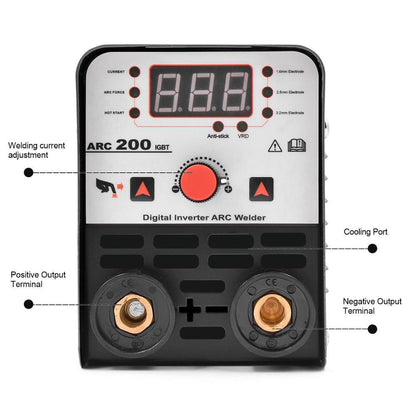 Portable Digital Arc Electrode Welding Machine 140A - Westfield Retailers