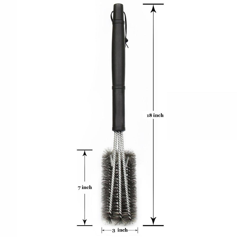 Stainless Steel BBQ Grill Grate Cleaning Brush - Westfield Retailers