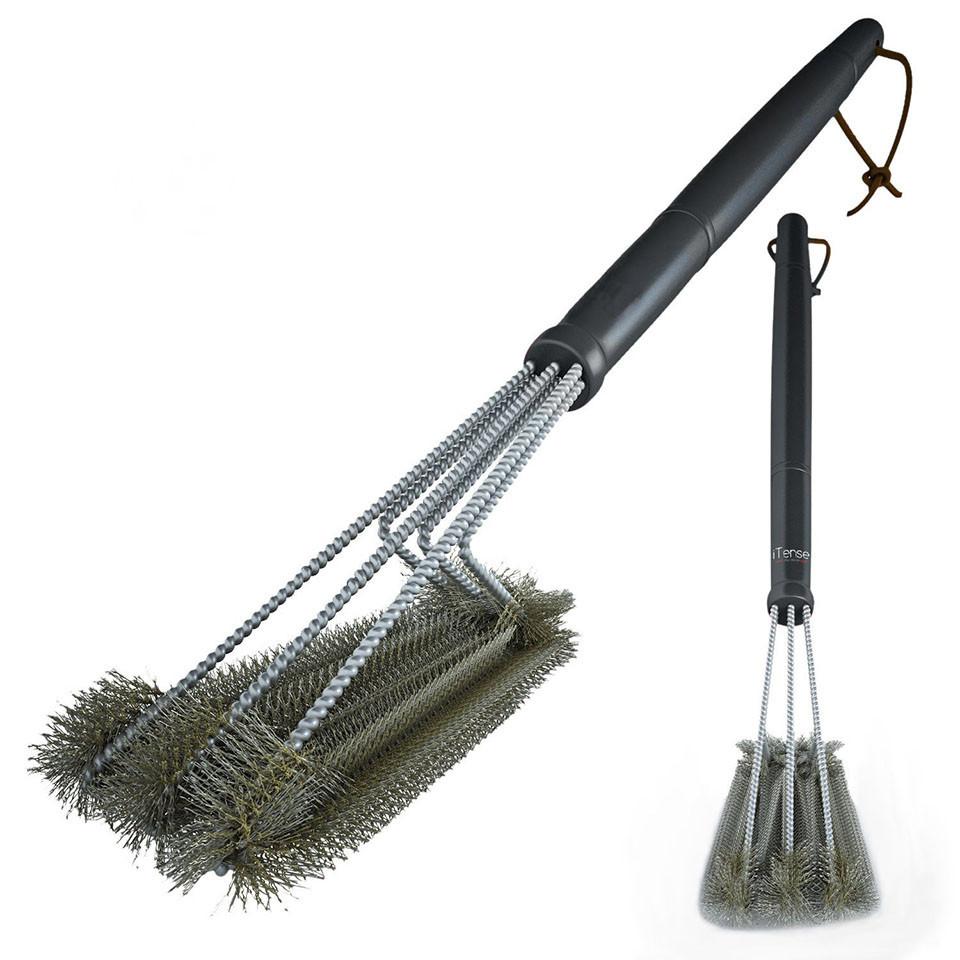 Stainless Steel BBQ Grill Grate Cleaning Brush - Westfield Retailers