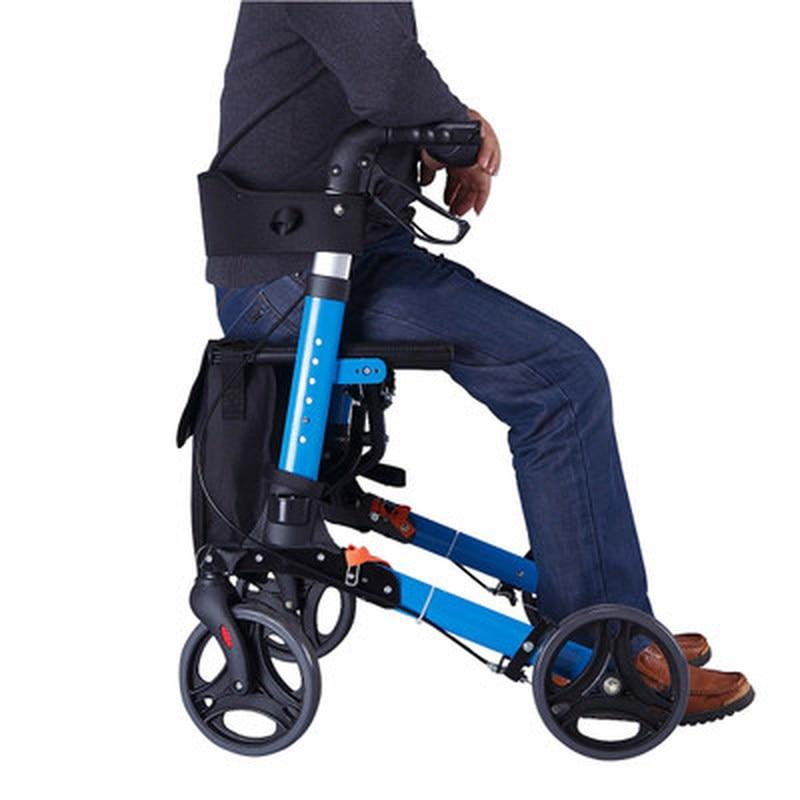 Heavy Duty Rolling 4 Wheeled Walker With Seat And Brakes - Westfield Retailers