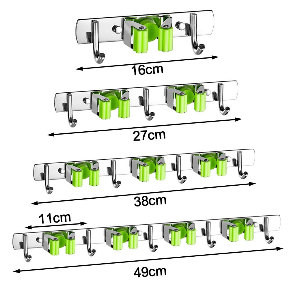 Heavy Duty Broom And Mop Holder Storage Rack Hook - Westfield Retailers