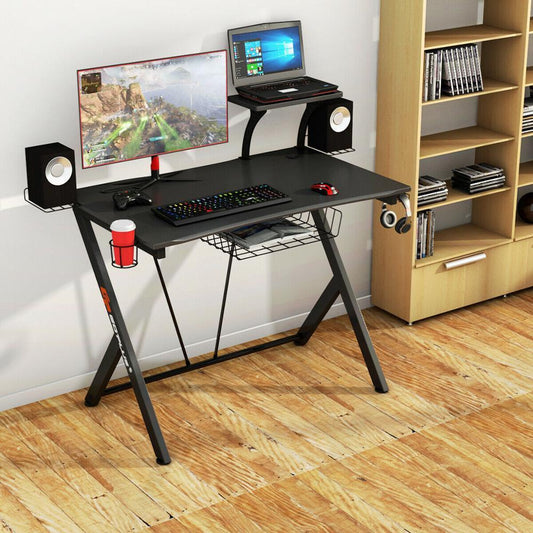 Large Corner Gaming Black Computer Desk 52" - Westfield Retailers