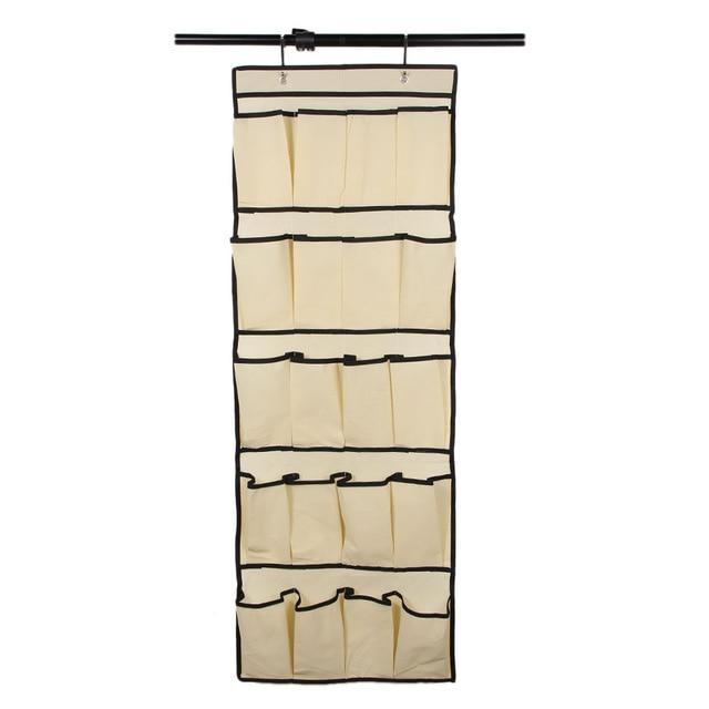 Premium 20 Pair Over Door Hanging Shoe Organizer Rack - Westfield Retailers