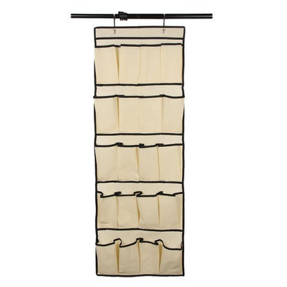 Premium 20 Pair Over Door Hanging Shoe Organizer Rack - Westfield Retailers