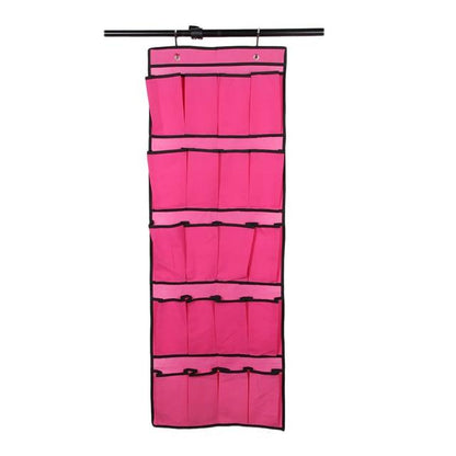 Premium 20 Pair Over Door Hanging Shoe Organizer Rack - Westfield Retailers