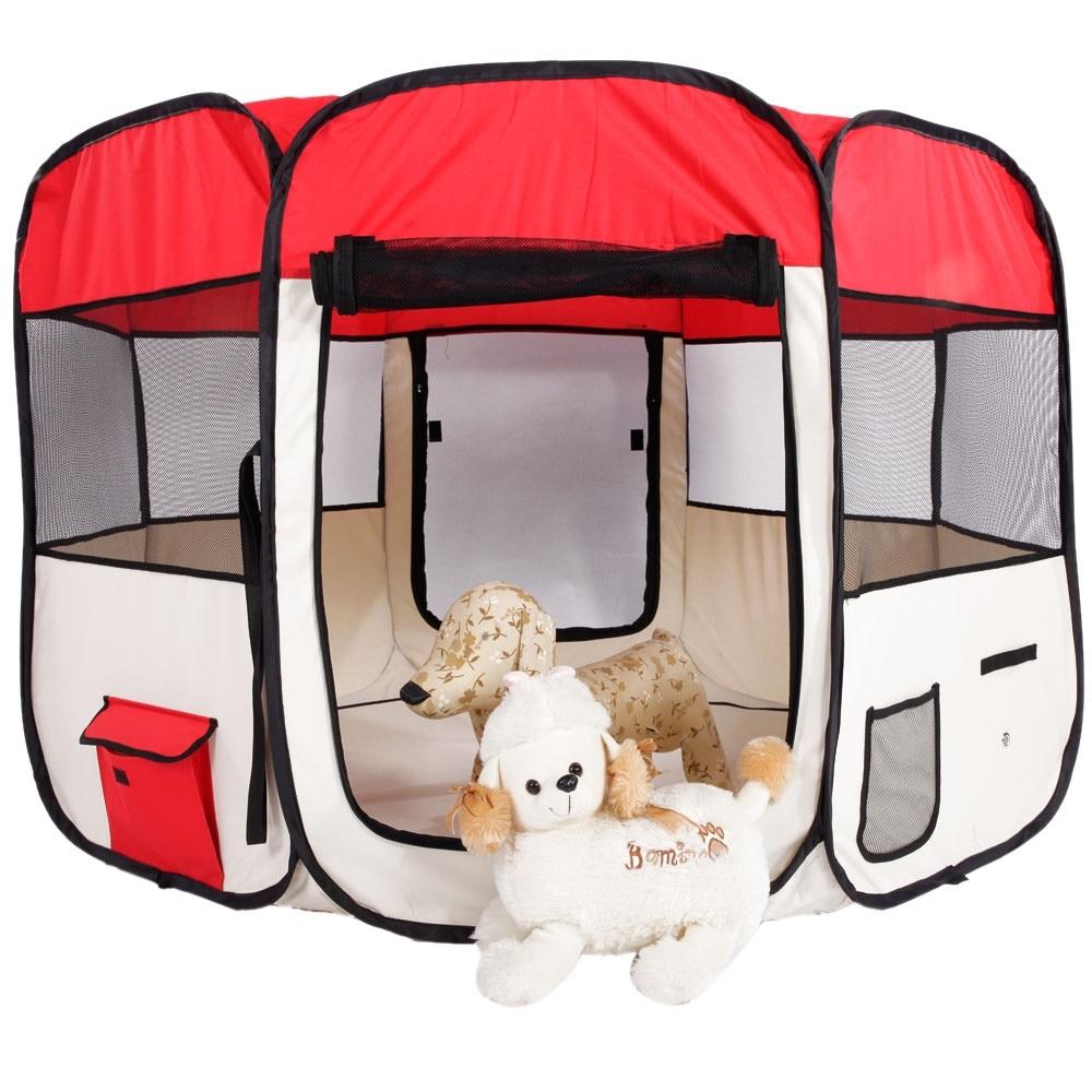 Portable Indoor Dog And Cat Playpen Kennel 35" - Westfield Retailers