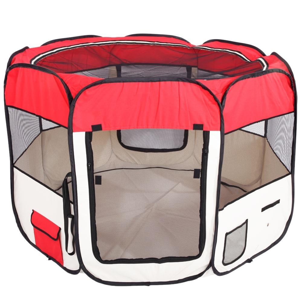 Portable Indoor Dog And Cat Playpen Kennel 35" - Westfield Retailers