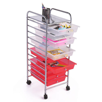 Heavy Duty 10 Drawer Rolling Storage Organizing Cart - Westfield Retailers